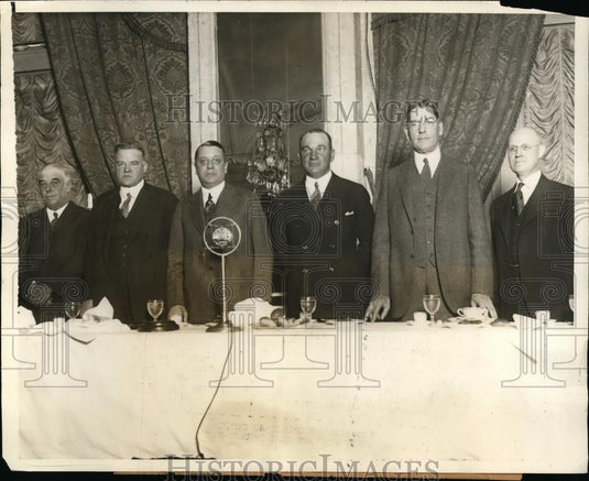 1927 Press Photo Cabinet Members And Diplomats At The Luncheon At Willard Hotel - Historic Images