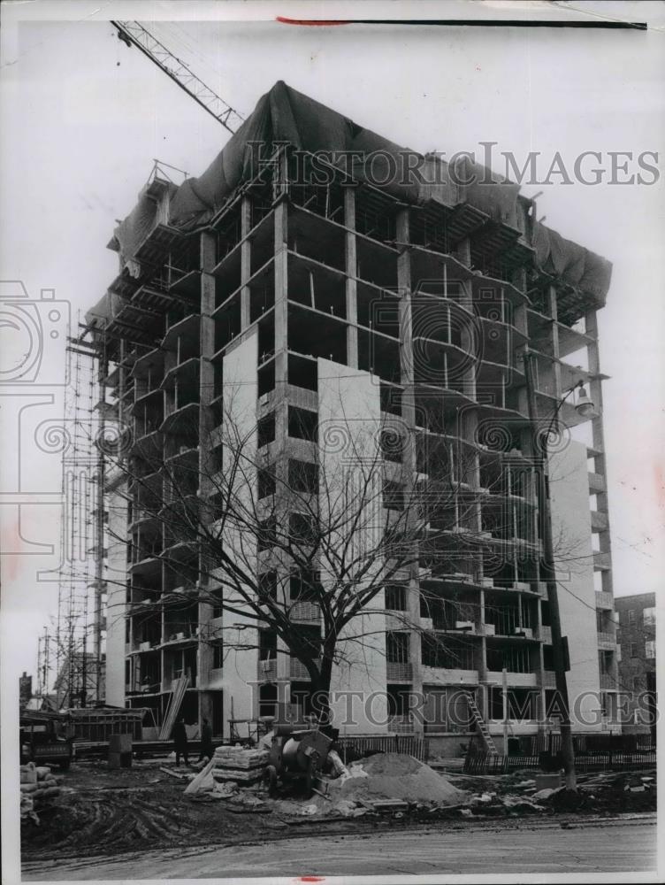 1965 Press Photo Plymouth Towers Construction, Ohio - nee99133 - Historic Images