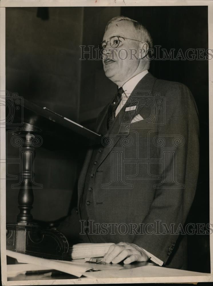 1938 Press Photo George H.Davis Pres.of Unites States Chamber of Commerce - Historic Images