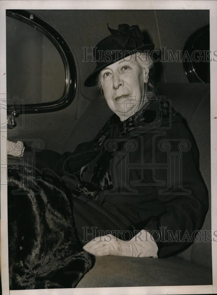 1938 Press Photo Mrs.William Howard Taft widow of late President at White House - Historic Images