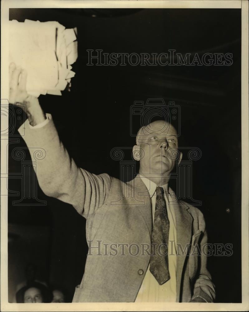 1936 Press Photo Virgil C Finch, Investigator for the Senate Civil Liberties - Historic Images