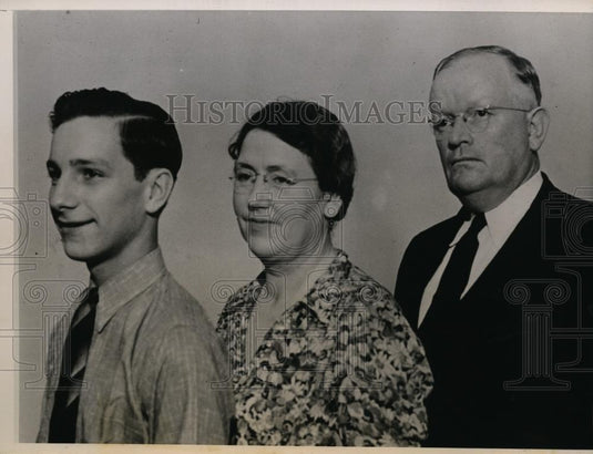 1938 Press Photo Oklahoma Governor Leon C. Phillips & Family - nee99792 - Historic Images