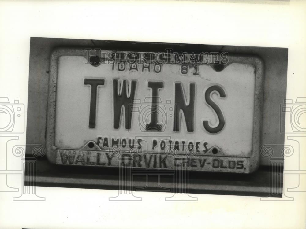 1998 Press Photo Automobile License Plate - spa26960 - Historic Images