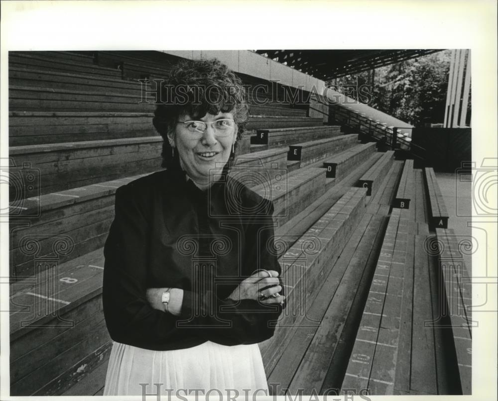 1987 Press Photo Lynette Rembowski Bonner County Fairground Secretary - spa28517 - Historic Images