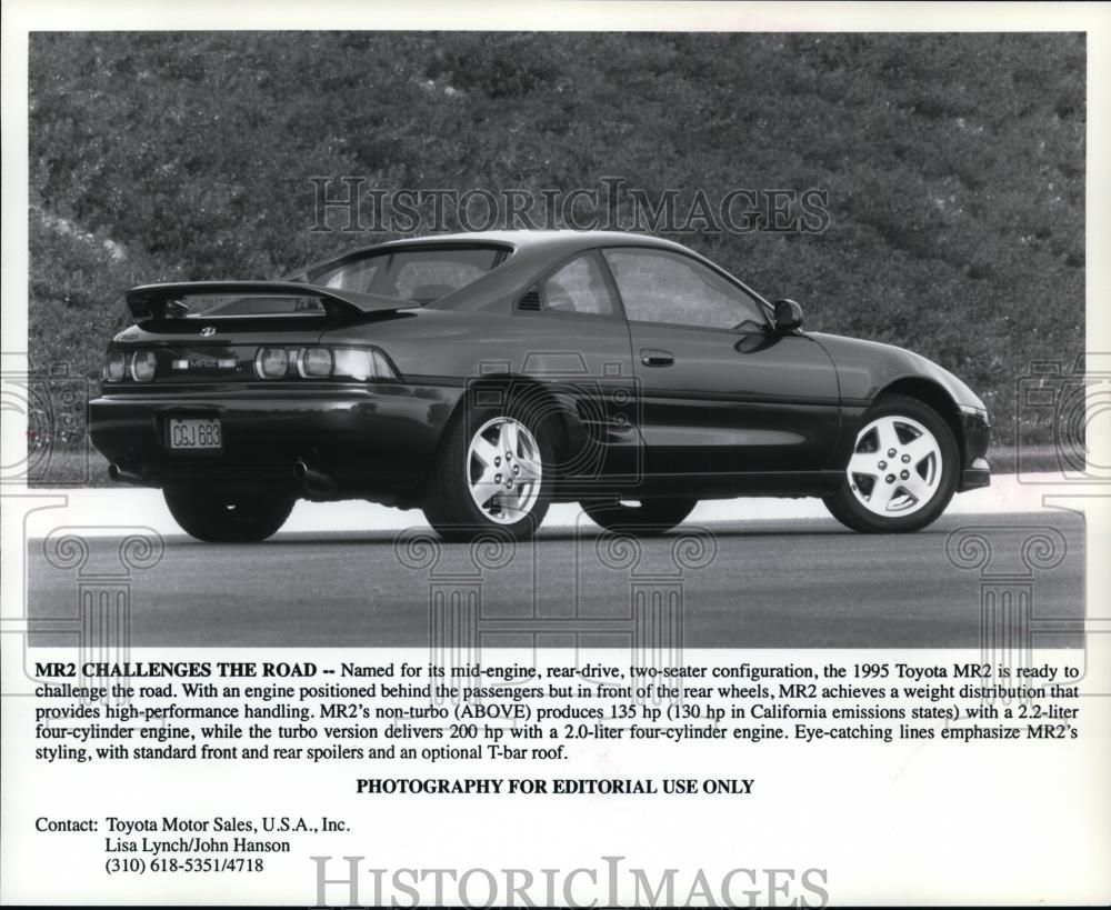 1995 Press Photo Automobile Toyota MR2 - spp01156 - Historic Images