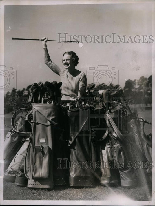 1937 Press Photo Betsy Fry at Bonair golf course Augusta Georgia - net11295 - Historic Images