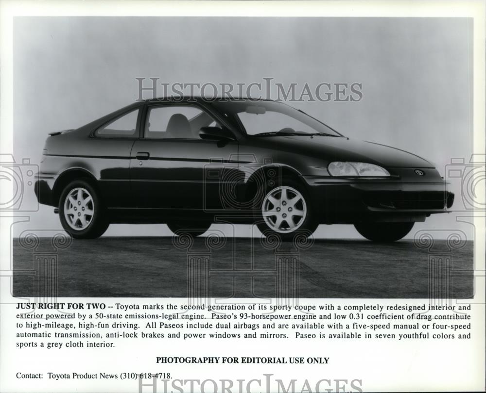 1995 Press Photo Automobile Toyota Paseo - spp01157 - Historic Images
