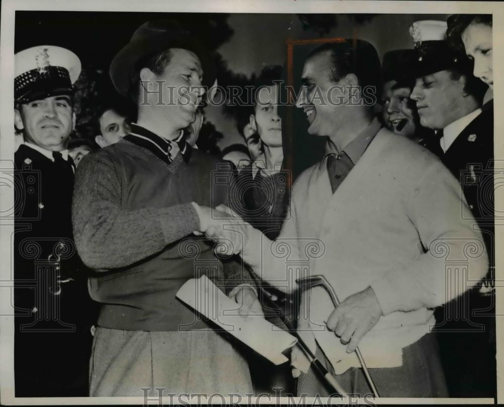 1940 Press Photo Jimmy Demaret, Tony Penna at Western Open in Houston TX - Historic Images