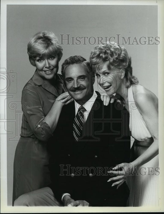 1983 Press Photo Hal Linden Dorothy Loudon & Barbara Eden The Best of Everything - Historic Images