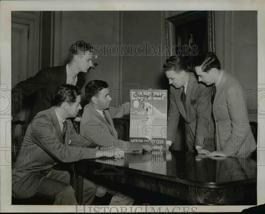 1939 Press Photo Davis Cup tennis Sam Gilpin, Riddle Page, Ward Wheelock - Historic Images