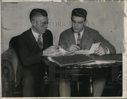 1924 Press Photo Boxer Young Stribling and tutor Uncle Hy Stribling - net17378 - Historic Images