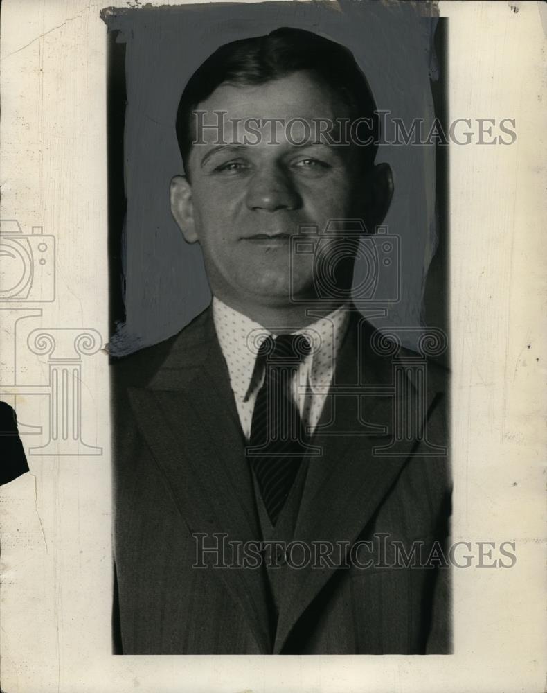 1928 Press Photo Dick Stosh CAC boxing instructor manager of Kaufman boxers - Historic Images