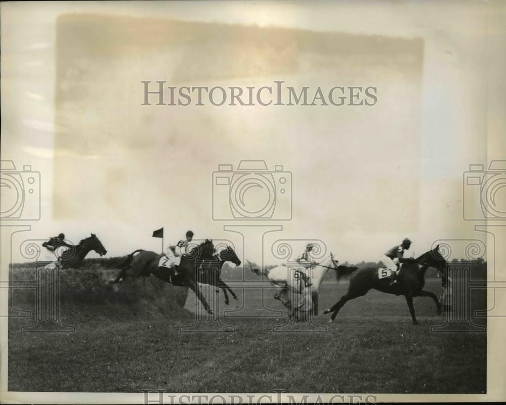 1937 Press Photo Belmont Park NY race Hurry Harry, Axework, Little Marty - Historic Images