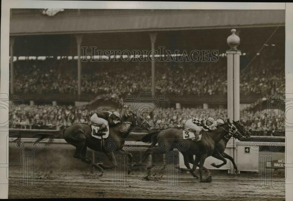 1938 Press Photo Belmont Park race in NY The Fighter, Go Home, Preeminent - Historic Images