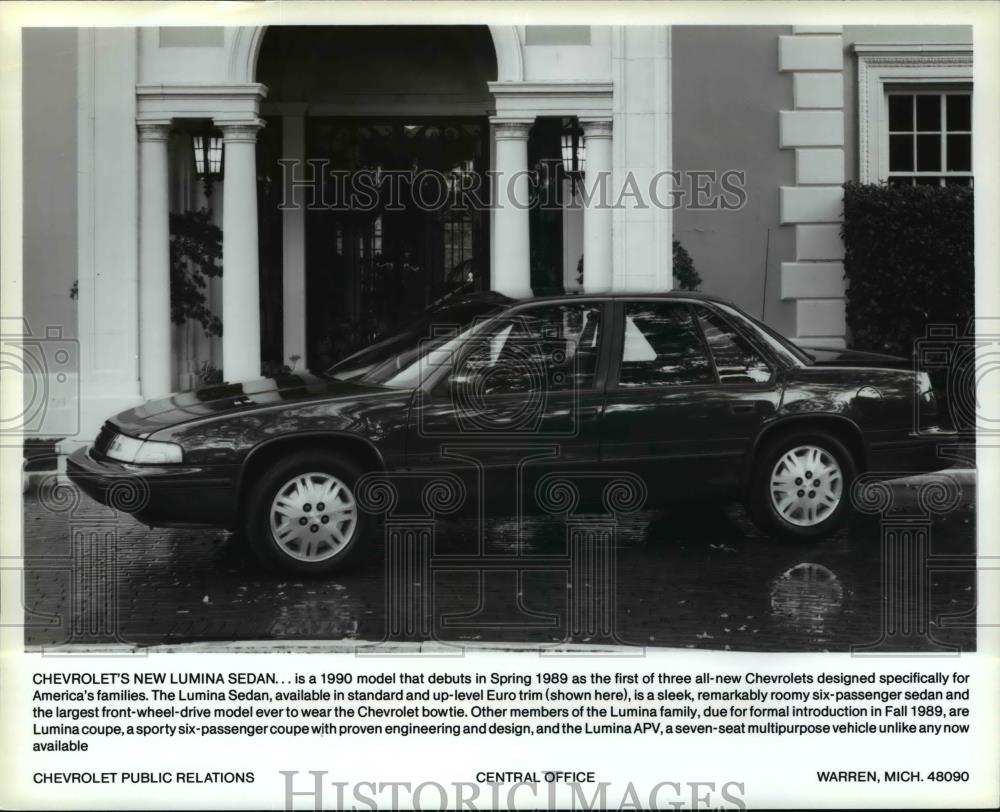 Press Photo Chevrolet&#39;s Lumina Sedan 1990 - cvb14991 - Historic Images