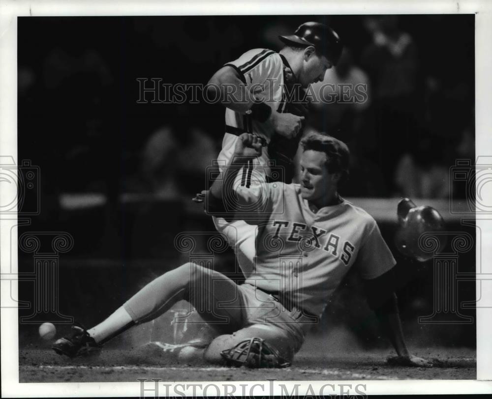 1989 Press Photo Jeff Kunkel, Andy Allanson-baseball player - cvb57651 - Historic Images