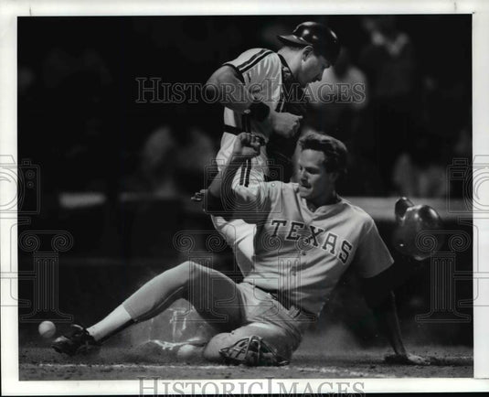 1989 Press Photo Jeff Kunkel, Andy Allanson-baseball player - cvb57651 - Historic Images