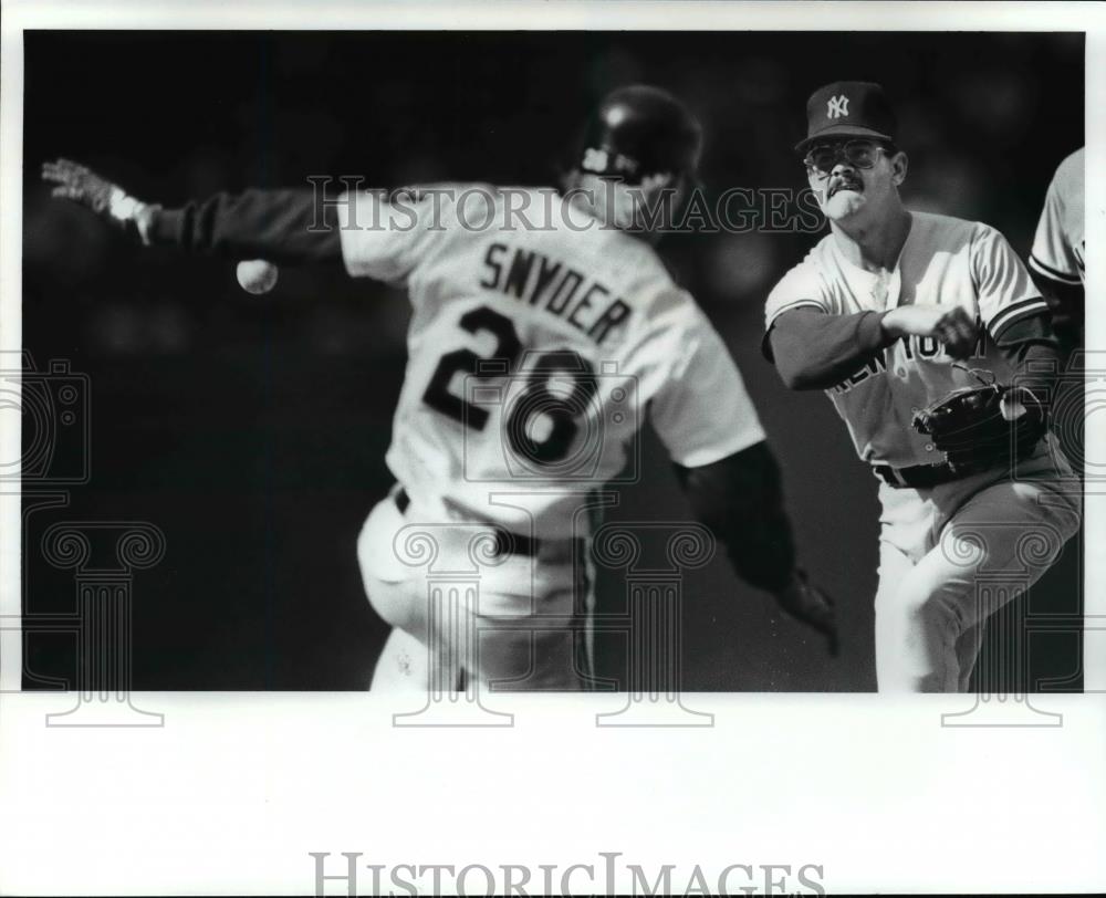 1989 Press Photo Alvaro Espinosa of the Yankees - cvb57694 - Historic Images