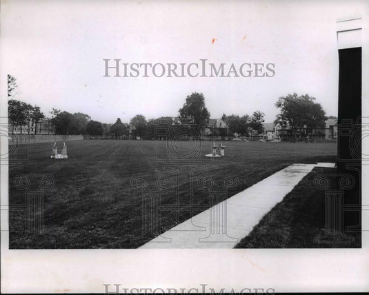1965 Press Photo Cleveland Browns Training Quarter WRU Campus - cvb57768 - Historic Images