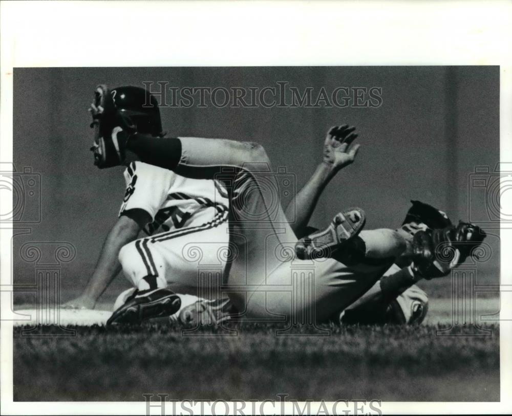 1991 Press Photo Cleveland Indians vs California Angels - cvb57781 - Historic Images