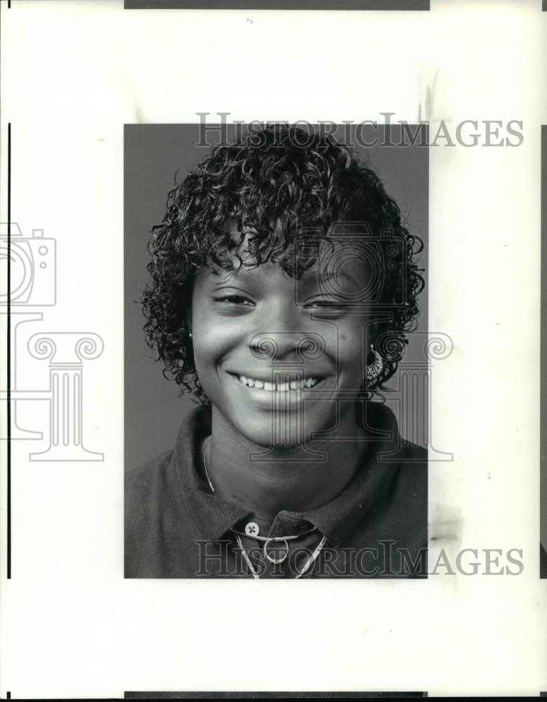 1990 Press Photo Charlotte Powell E. High School Basketball player of the week - Historic Images