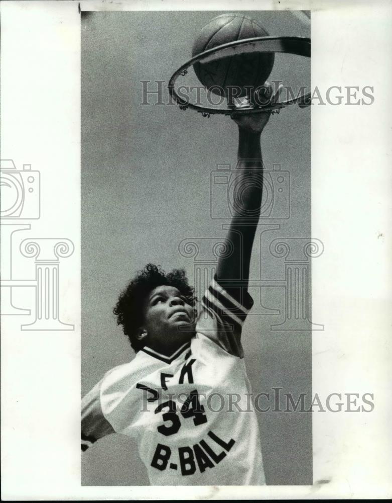 1989 Press Photo JFK High School basketball player-Donnie Dove - cvb58003 - Historic Images