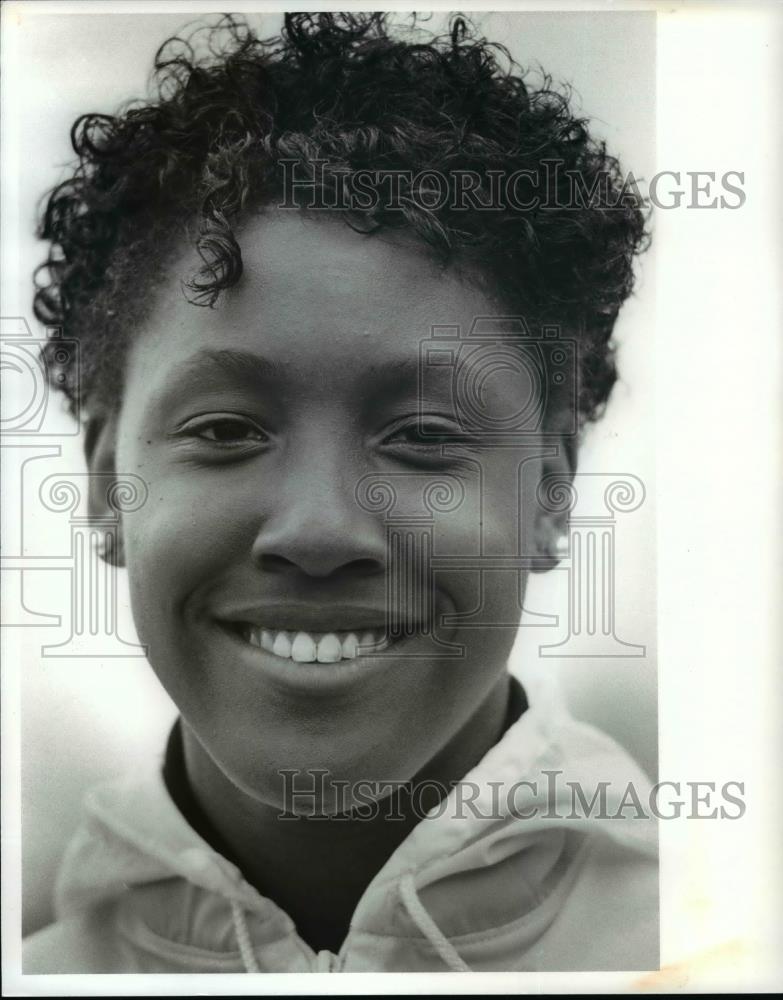 Press Photo Cleveland Heights High basketball player-LeShawn Brown - cvb58014 - Historic Images
