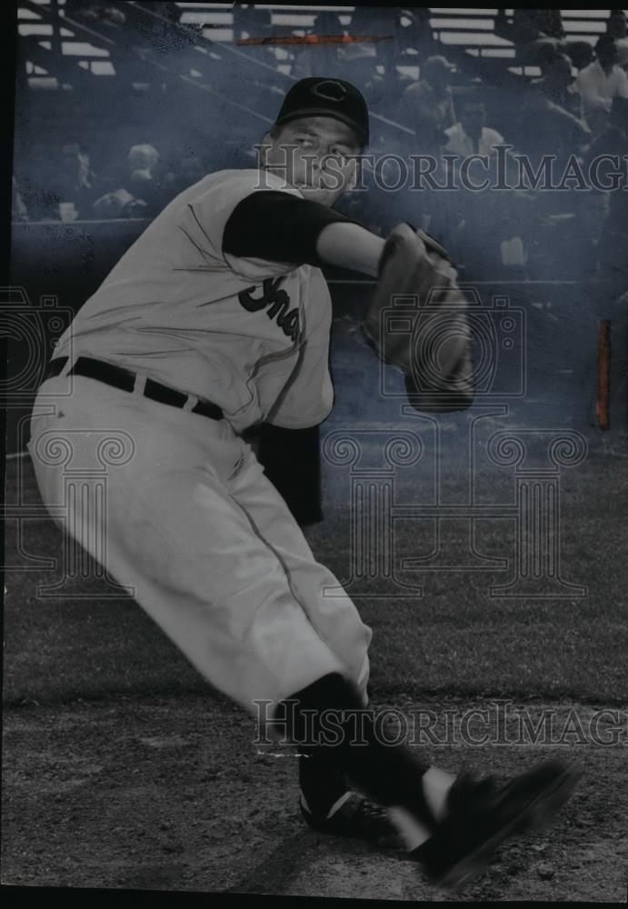 1954 Press Photo Al Aber, Cleveland Indians - cvb58229 - Historic Images