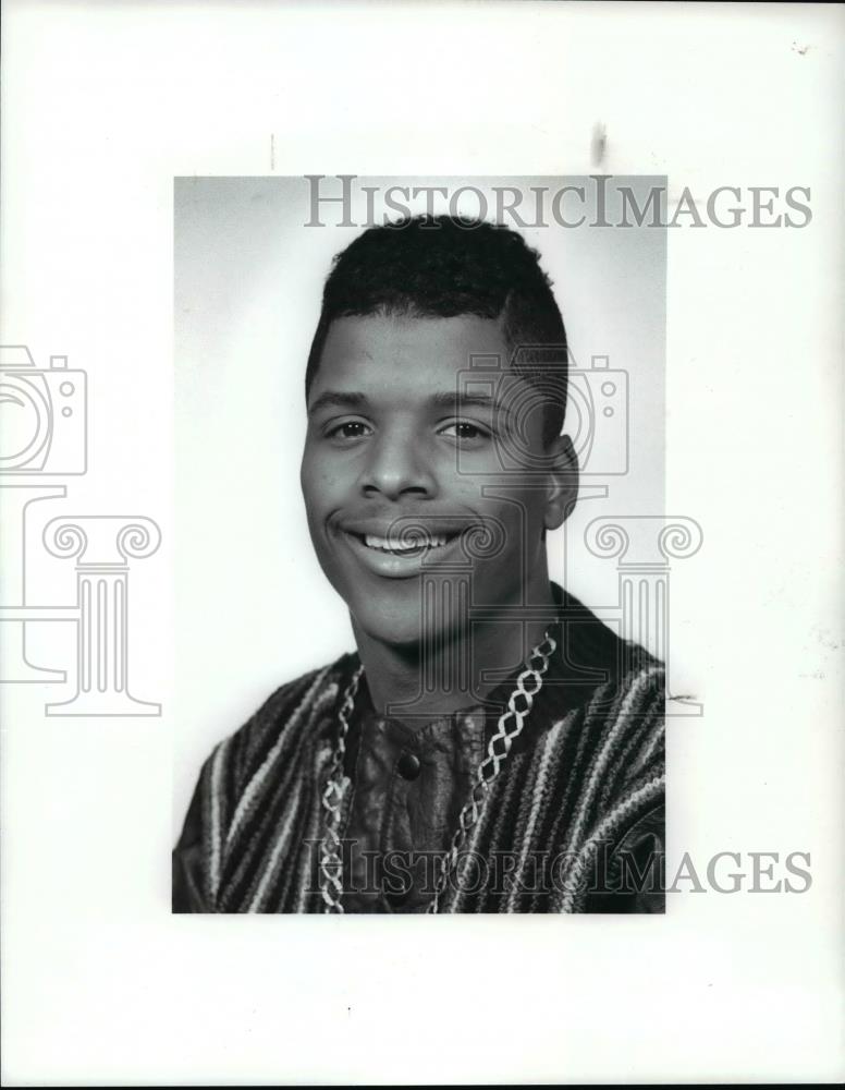 1989 Press Photo John Adams basketball player-Sharkey Givens - cvb58385 - Historic Images