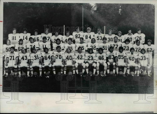 1975 Press Photo Green High School football team - cvb58428 - Historic Images