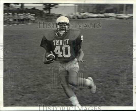 1986 Press Photo Trinity High School Football Mike Schumader - cvb58585 - Historic Images