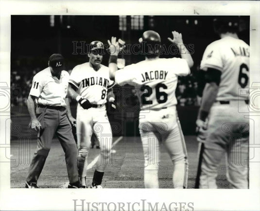 1986 Press Photo Castillo homers in 5th - cvb58694 - Historic Images
