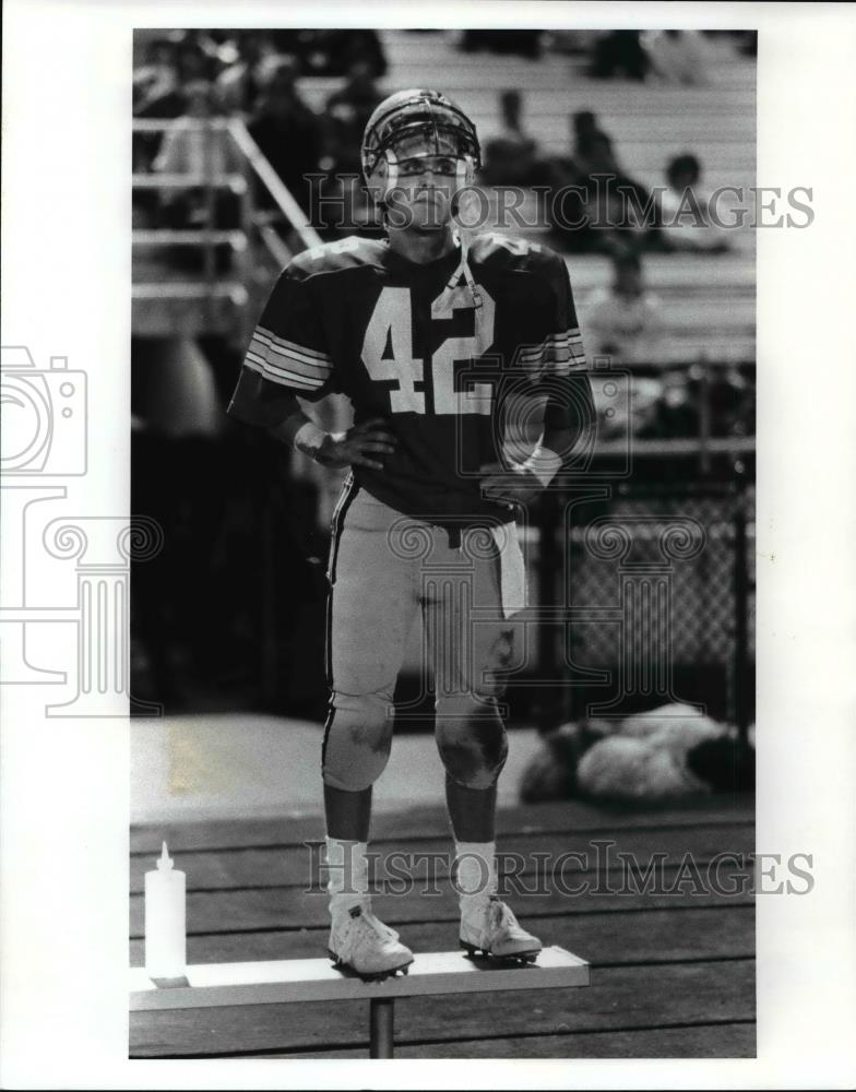 1986 Press Photo Troy Frazier mentor runing back - cvb58820 - Historic Images