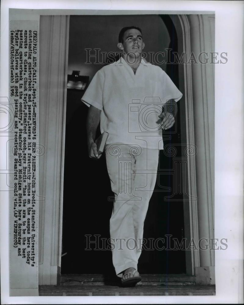 1958 Press Photo Stanford s star passer John Brodie cvb59008