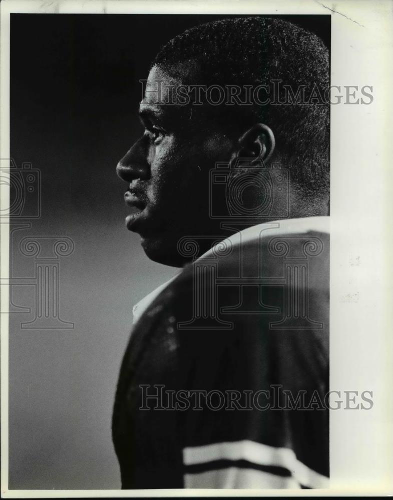 1989 Press Photo Wooster High School football player-Andrew DeLoach - cvb63379 - Historic Images