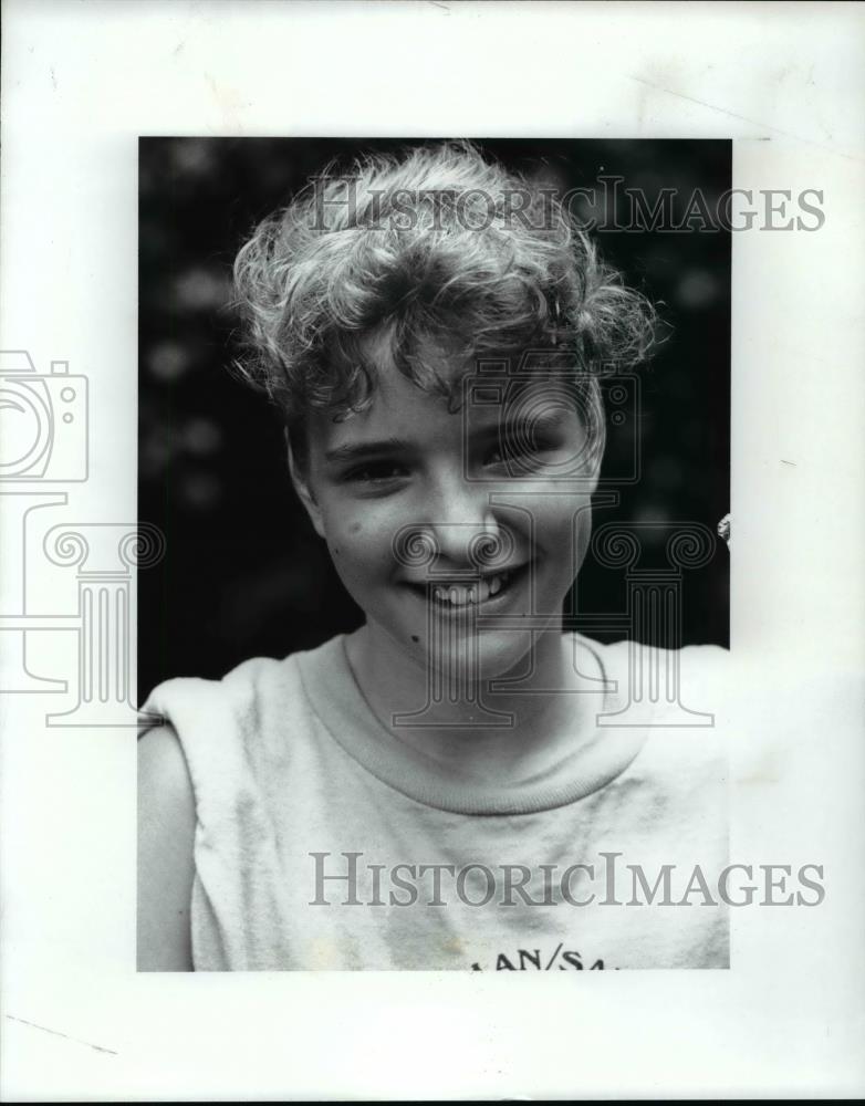 1989 Press Photo PD Junior Tennis Tournament, Erika Sandor-girls 12 tourney winn - Historic Images