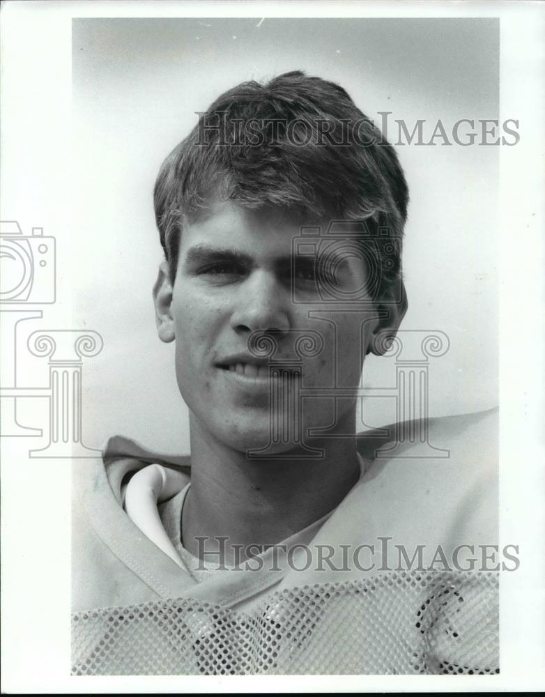 1989 Press Photo Lakewood High Football player-Jeff Deja - cvb63475 - Historic Images