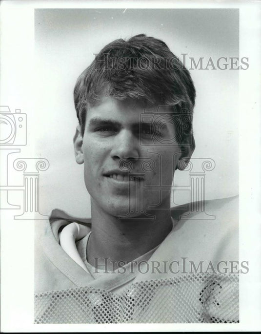 1989 Press Photo Lakewood High Football player-Jeff Deja - cvb63475 - Historic Images