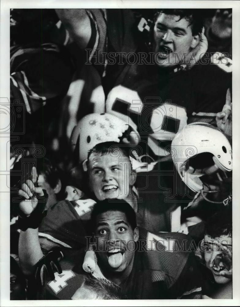 Press Photo Football Scene - cvb63480 - Historic Images