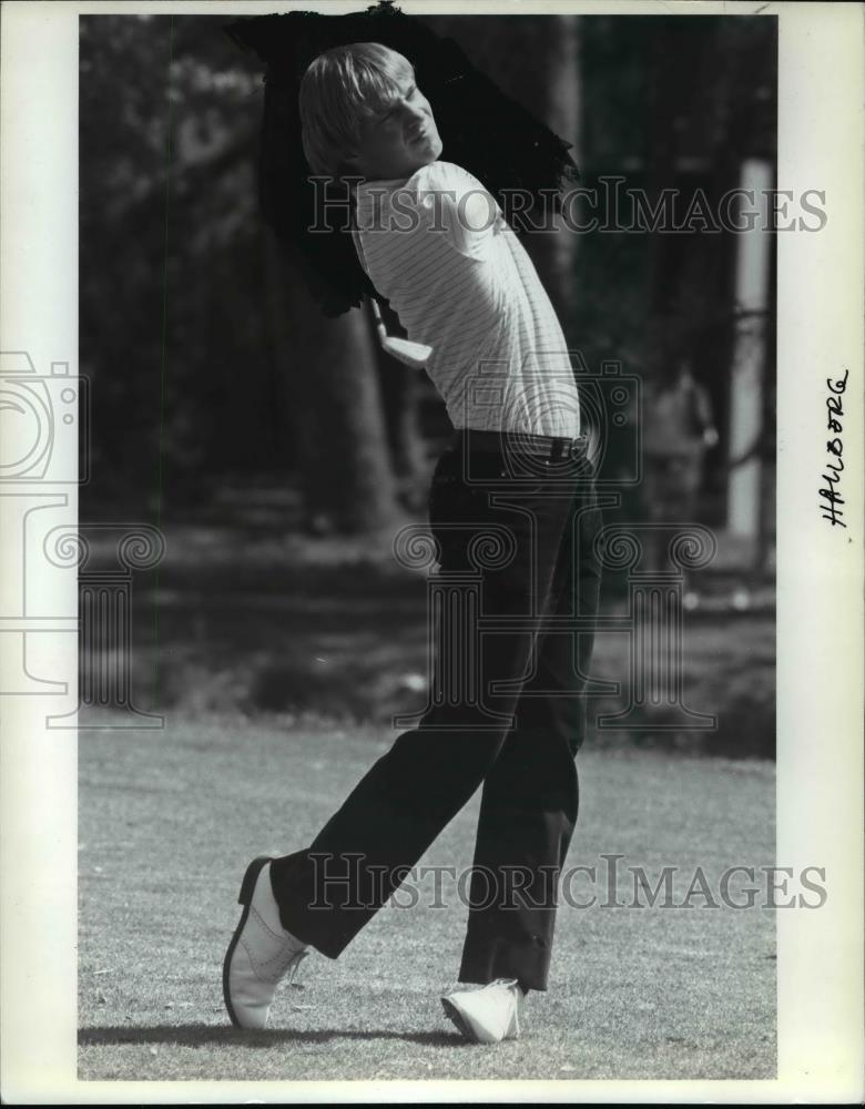 Press Photo Hallberg, Golf - cvb63492 - Historic Images