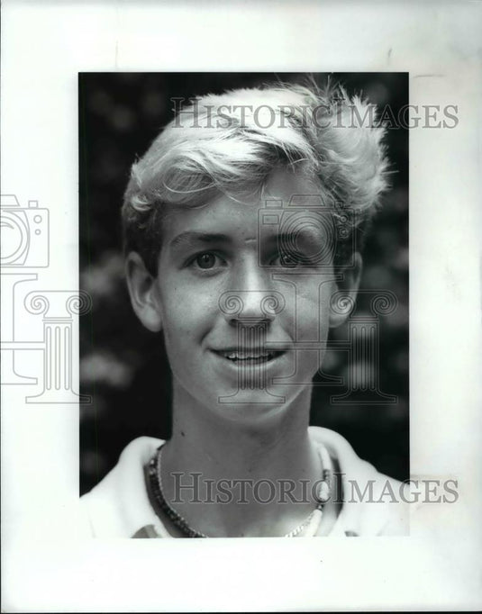 1989 Press Photo PD Tennis Tournament Boys 16 winner-Reid Wenger - cvb63498 - Historic Images