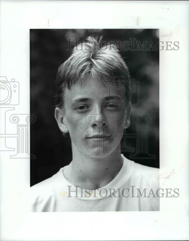 1989 Press Photo PD Tennis Tournament Boys 18 winner-David Hampton - cvb63499 - Historic Images