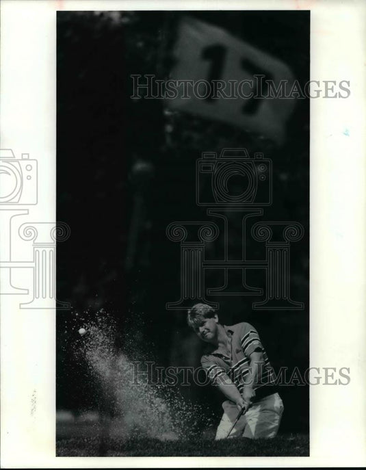 1991 Press Photo Tim Davis during Summit County Amateur Tournament. - cvb63673 - Historic Images