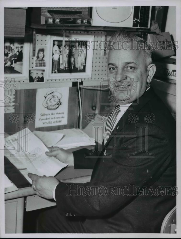 Press Photo Stan Baptista, West Clark Furnit. Plain Dealer Baseball Class - Historic Images