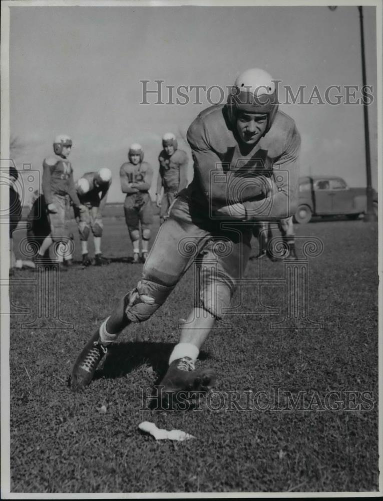 1947 Press Photo Tom Grumbach, Cleveland Bantams - cvb63831 - Historic Images