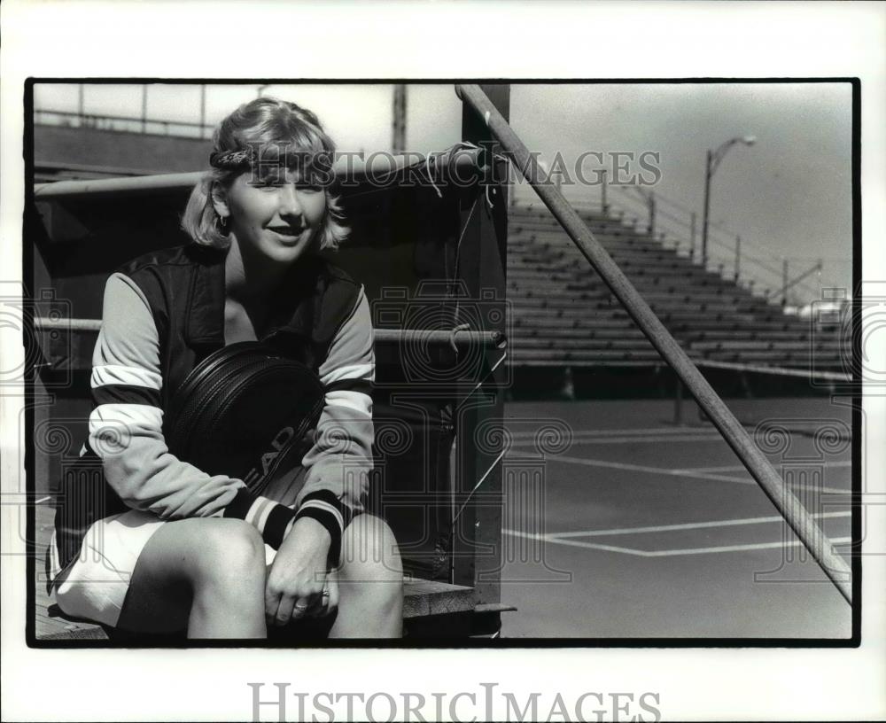 1985 Press Photo Deidre Boros at P.D. Junior Tennis Tournament - cvb63957 - Historic Images