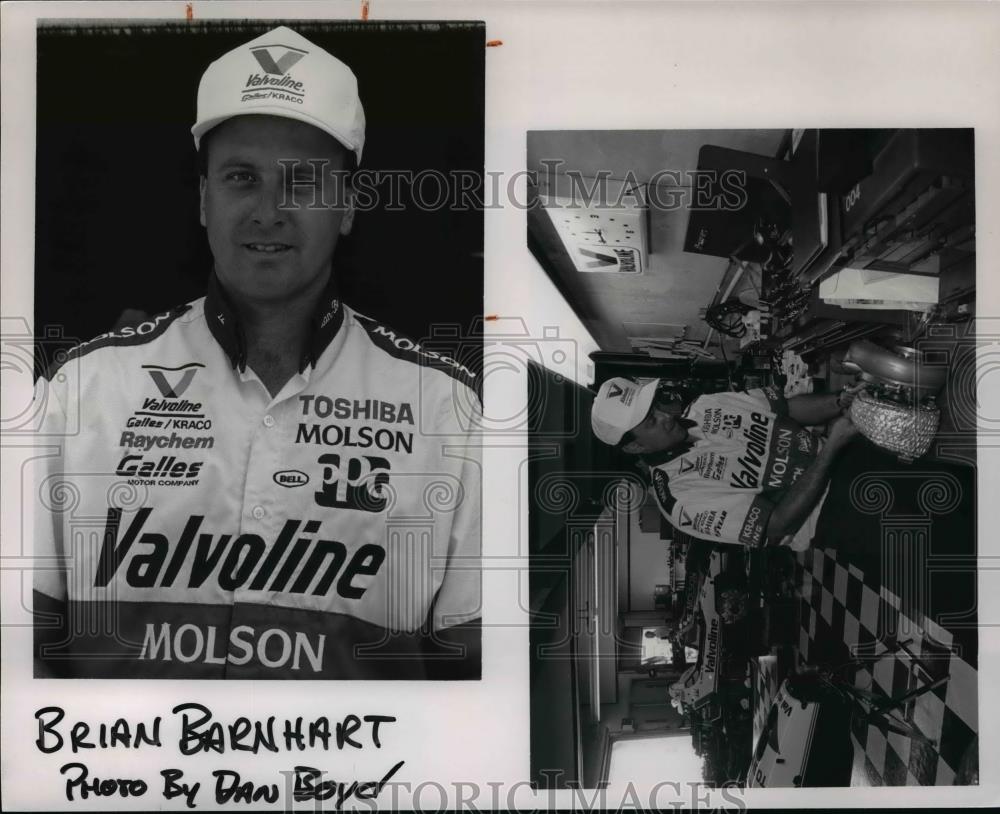Press Photo Race car driver Brian Barnhart - cvb63989 - Historic Images