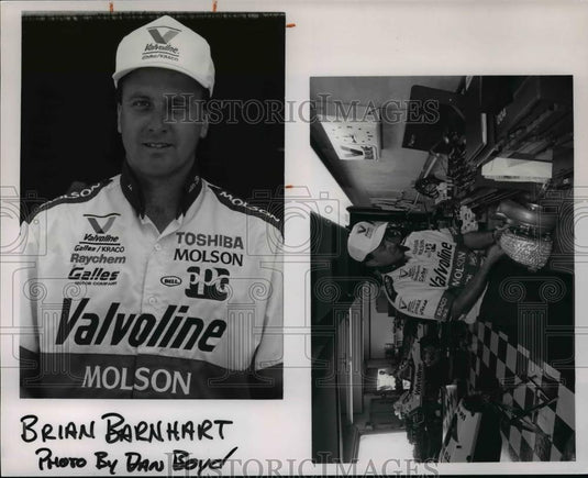 Press Photo Race car driver Brian Barnhart - cvb63989 - Historic Images