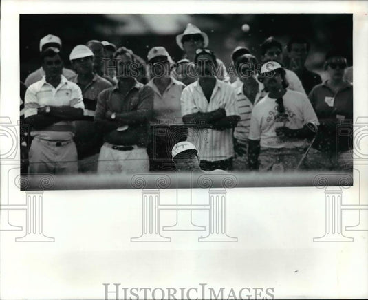 1991 Press Photo David Love III hit from the 13 in a deep trap - cvb64141 - Historic Images