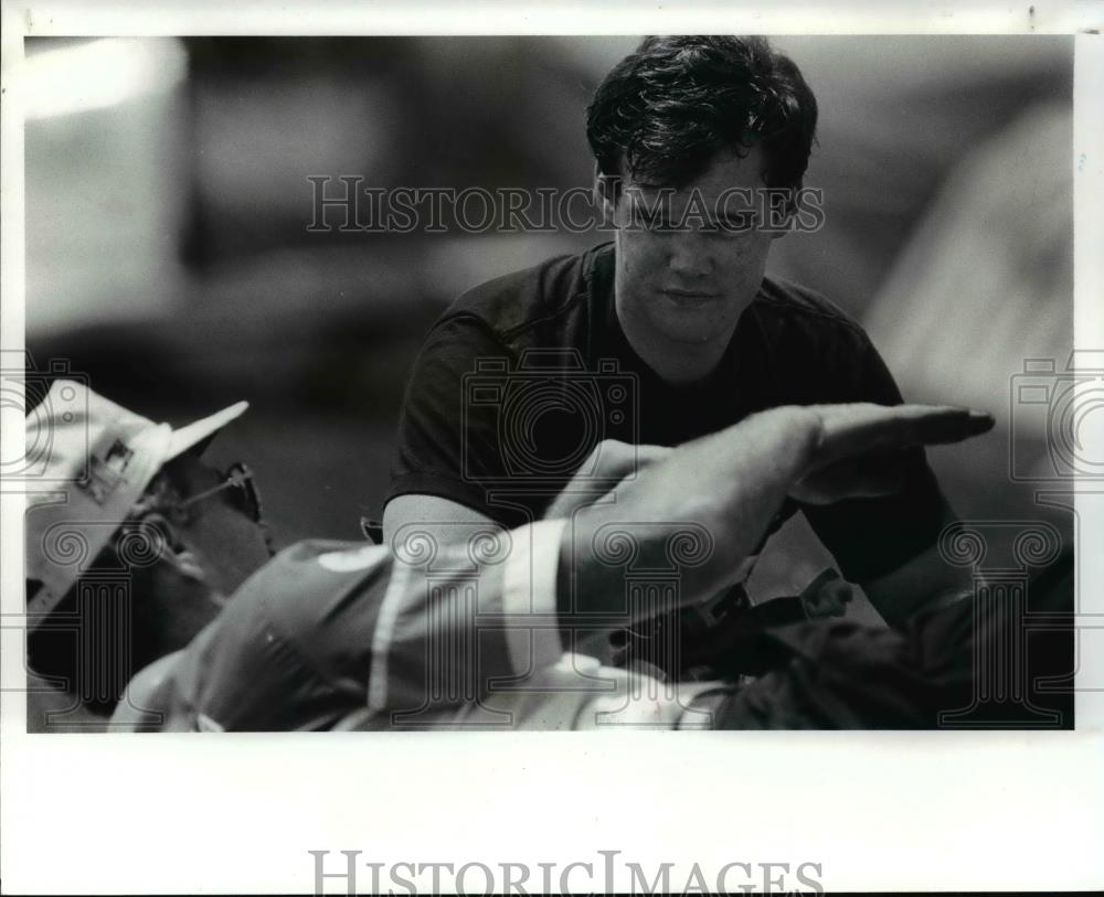1987 Press Photo Al Unser Jr.-race driver - cvb64236 - Historic Images